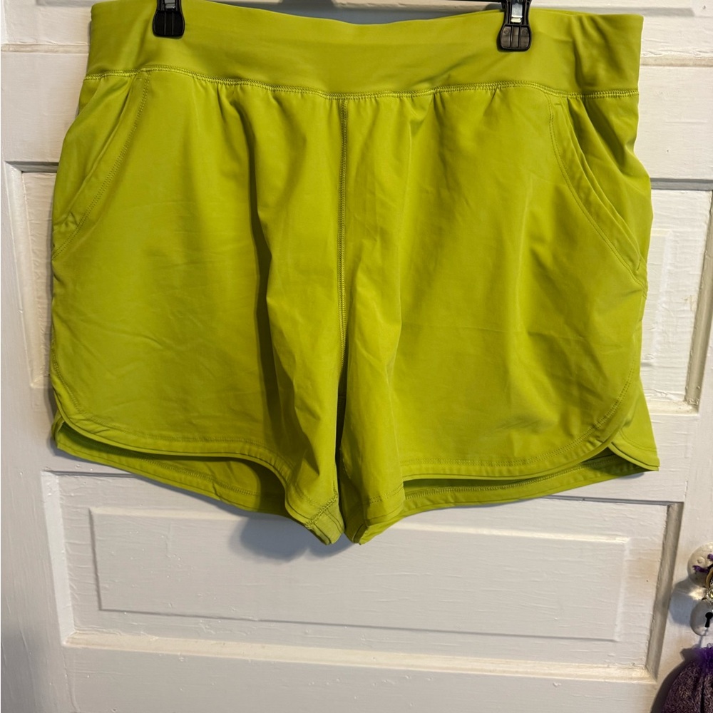 Women's Lime Green Swim Shorts
